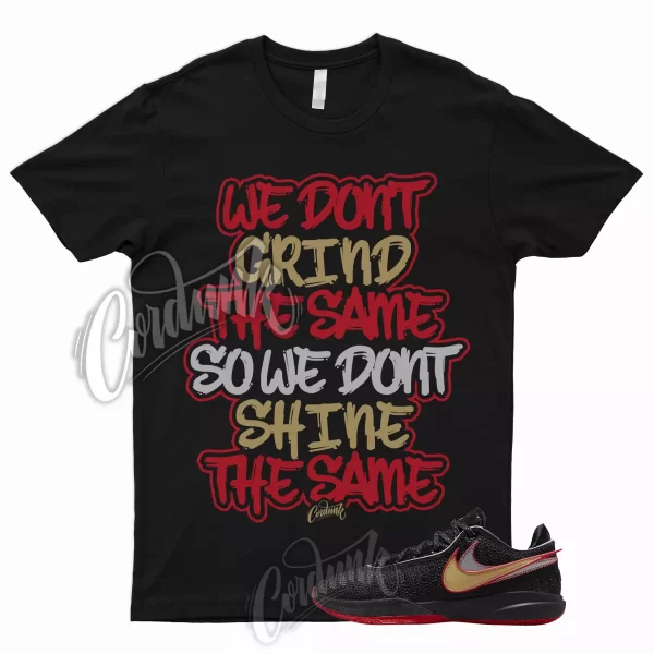 GRIND Shirt for Lebron 20 Black University Red Metallic Gold Silver Trinity Bred Jezsport.com