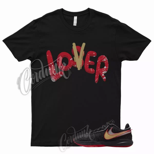 LO T Shirt for Lebron 20 Black University Red Metallic Gold Silver Trinity Bred Jezsport.com