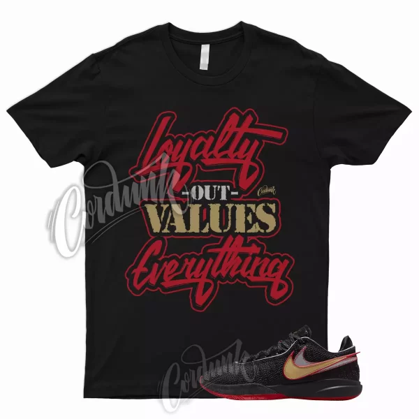 LYLTY Shirt for Lebron 20 Black University Red Metallic Gold Silver Trinity Bred Jezsport.com