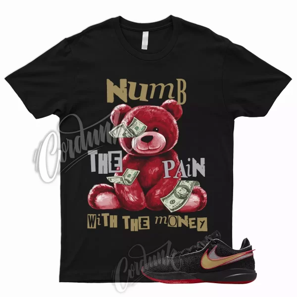 NUMB Shirt for Lebron 20 Black University Red Metallic Gold Silver Trinity Bred Jezsport.com