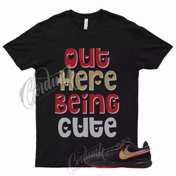 CUTE Shirt for Lebron 20 Black University Red Metallic Gold Silver Trinity Bred Jezsport.com