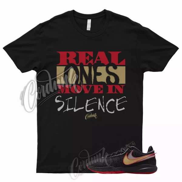 R1 T Shirt for Lebron 20 Black University Red Metallic Gold Silver Trinity Bred Jezsport.com