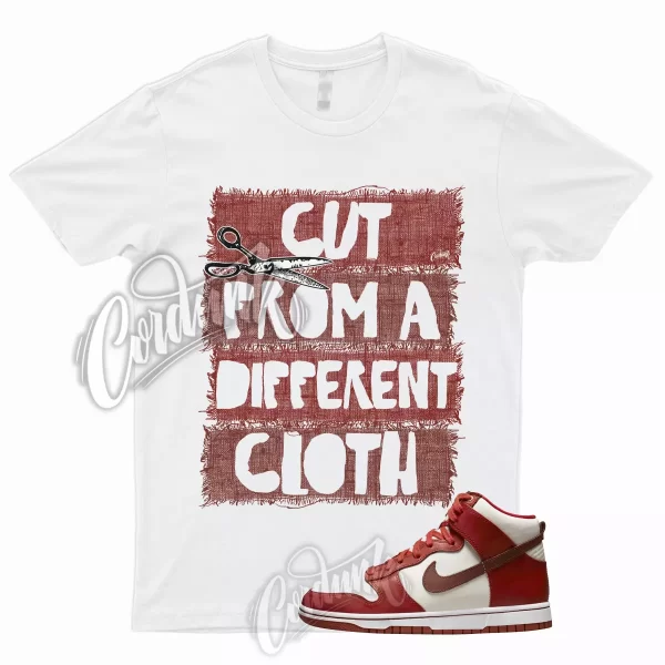 CUT T Shirt for Dunk High LXX Cinnabar Mars Stone Sail White Red Low Mid 1 Jezsport.com