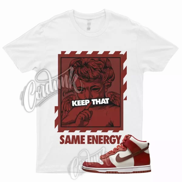 ENERGY T Shirt for Dunk High LXX Cinnabar Mars Stone Sail White Red Low Mid 1 Jezsport.com