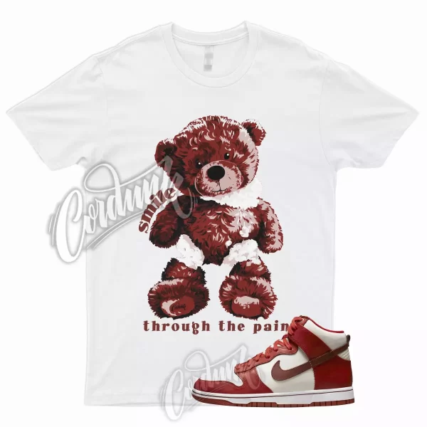 SMILE T Shirt for Dunk High LXX Cinnabar Mars Stone Sail White Red Low Mid 1 Jezsport.com