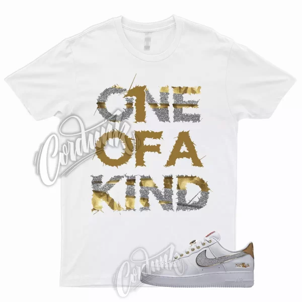 1OAK Shirt for Air Force 1 Low NOLA Silver Glitter Metallic Gold University Red Jezsport.com