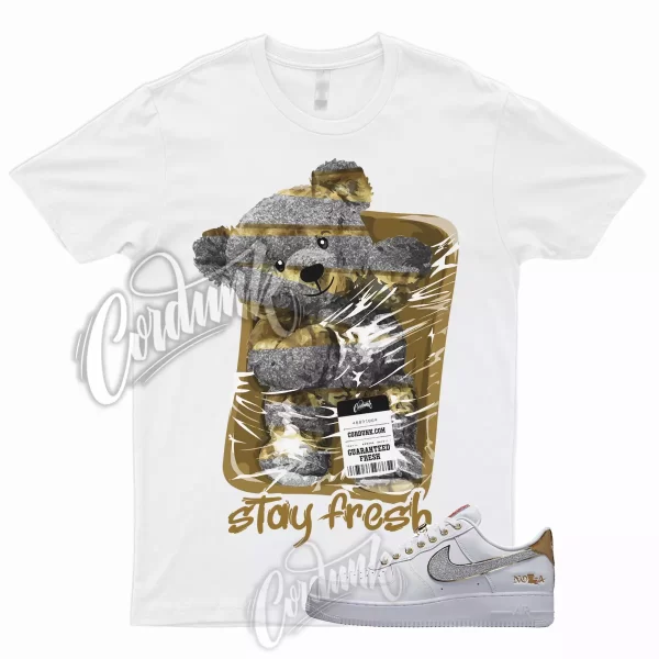 STAY Shirt for Air Force 1 Low NOLA Silver Glitter Metallic Gold University Red Jezsport.com