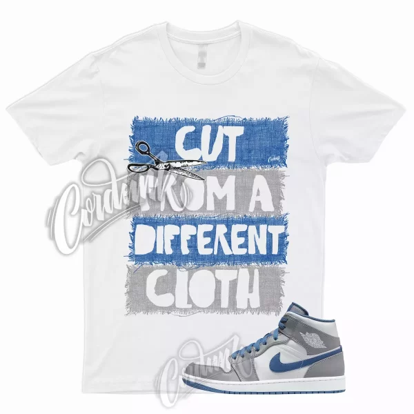 CUT T Shirt for 1 Mid True Blue Cement Shadow Grey 3 Low High Dunk Jordan Jezsport.com