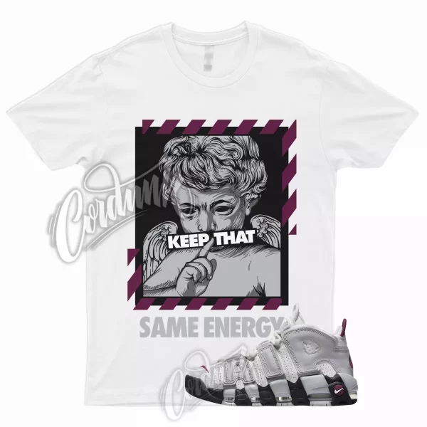 ENERGY Shirt for Air More Uptempo Mulberry Grey White Bordeaux Maroon Max Plus 1 Jezsport.com