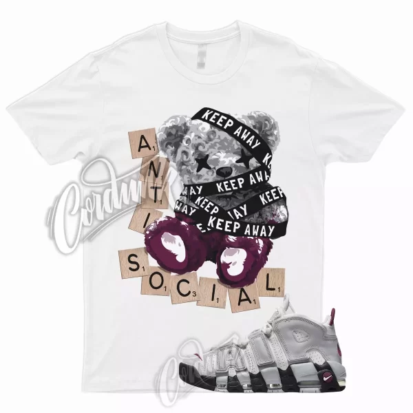 ANTI T Shirt for Air More Uptempo Mulberry Grey White Bordeaux Maroon Max Plus 1 Jezsport.com