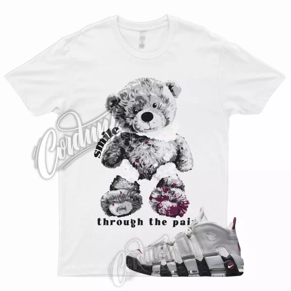 SMILE Shirt for Air More Uptempo Mulberry Grey White Bordeaux Maroon Max Plus 1 Jezsport.com