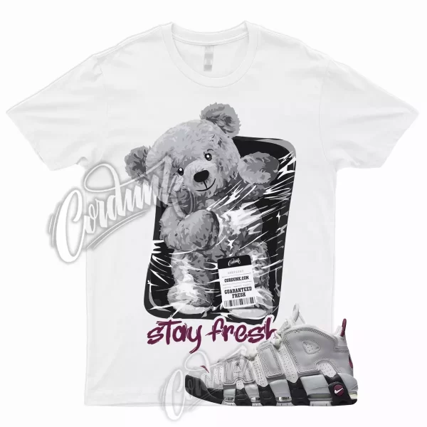 STAY T Shirt for Air More Uptempo Mulberry Grey White Bordeaux Maroon Max Plus 1 Jezsport.com