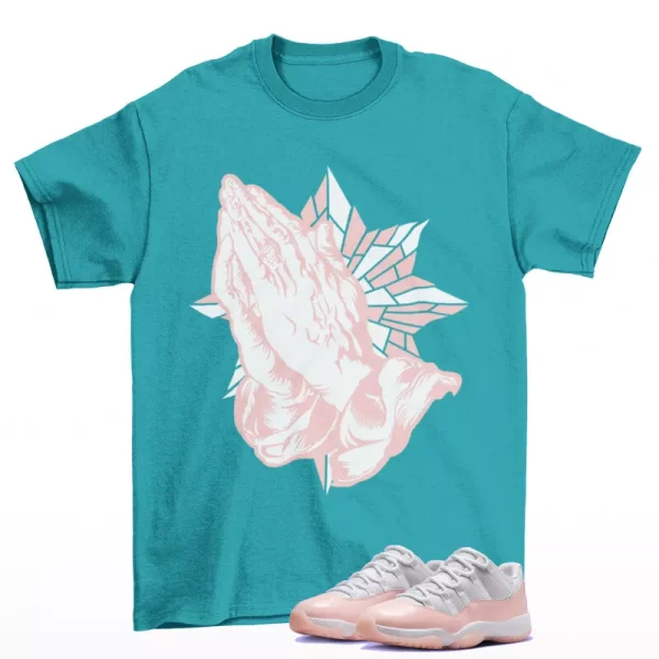 Blessed Sneaker Shirt Teal to Match Jordan 11 Low Legend Pink AH7860-160 Jezsport.com