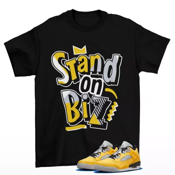 Strictly Biz Sneaker Shirt to Match Jordan Spizike Low Lightning HF4319-741 Jezsport.com