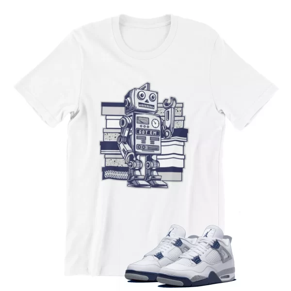 Got Em Shirt White to Match Jordan 4 Retro Midnight Navy / DH6927-140 Jezsport.com