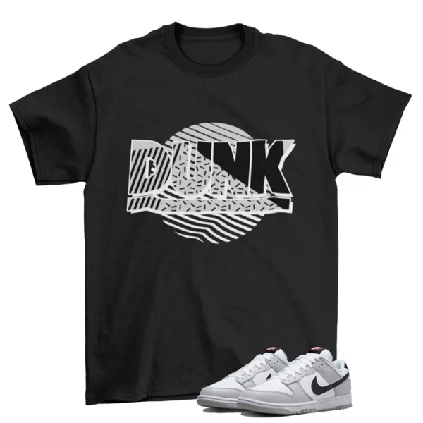 Dunk Pattern Shirt Black to Match Dunk Low Lottery Grey Fog / DR9654-001 Jezsport.com