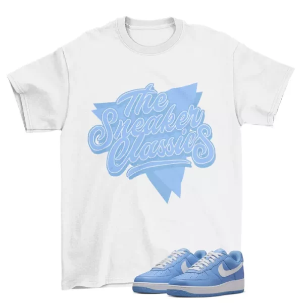 Sneaker Classics Shirt to Match Air Force 1 Low University Blue / DM0576-400 Jezsport.com