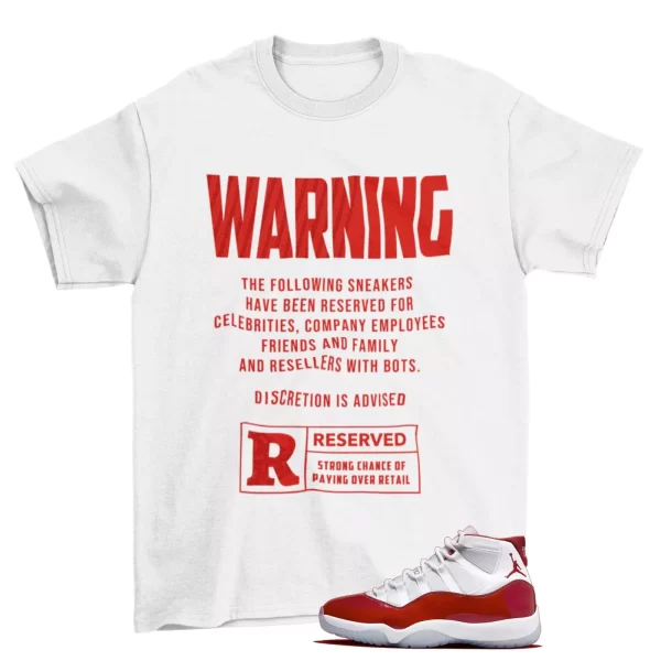 Cherry Reserved Shirt to Match Jordan 11 Retro Cherry CT8012-116 Jezsport.com