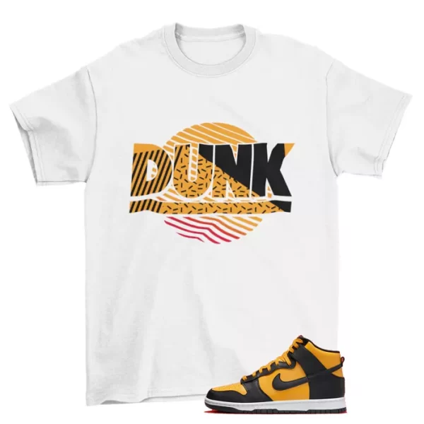 Dunk Sunset White Shirt to Match Dunk High Reverse Goldenrod / DD1399-700 Jezsport.com