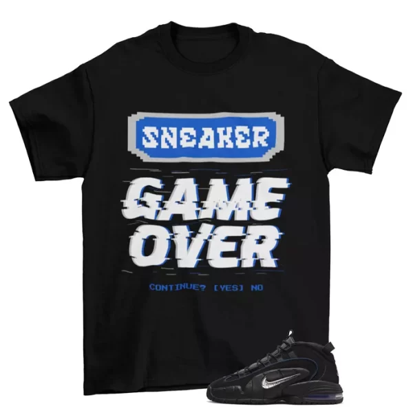 Game Over Shirt to Match Air Max Penny 1 Allstar Silver / DN2487-002 Jezsport.com