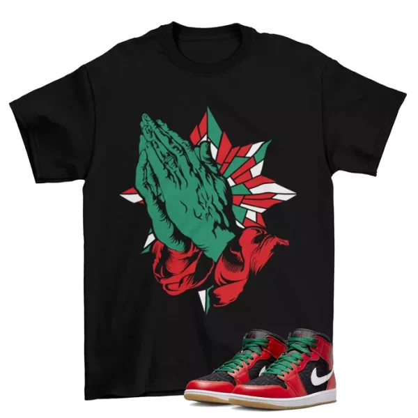 Blessed Sneaker Shirt to Match Jordan 1 Mid SE Christmas DQ8417-006 Jezsport.com