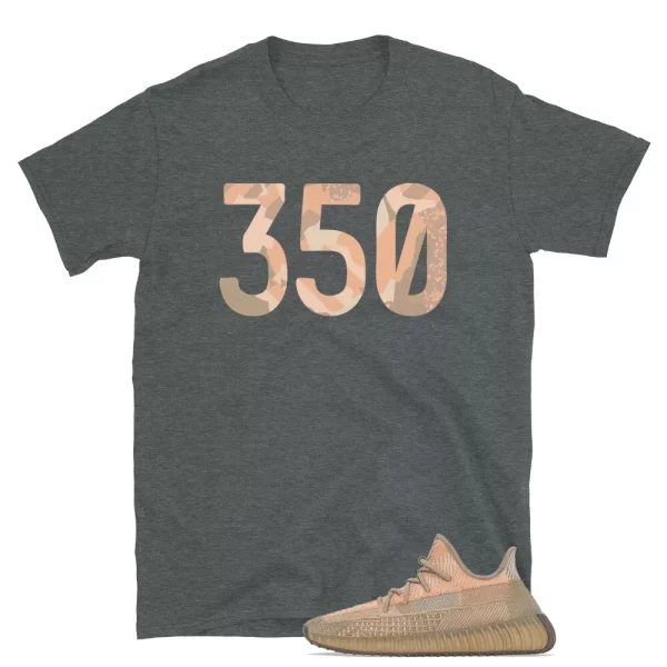 350 Pattern Shirt to Match Yeezy Boost 350 Sand Taupe Sneakers / Grey T-Shirt Jezsport.com