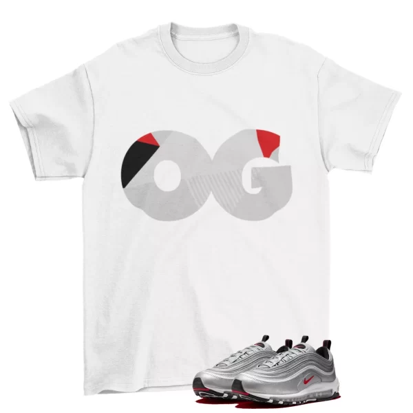 Sneaker OG Shirt White to Match Air Max 97 OG Silver Bullet / DM0028-002 Jezsport.com