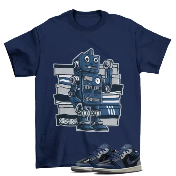 Copped Sneaker Shirt to Match Jordan 1 Low SE Craft Obsidian / DR8867-400 Jezsport.com