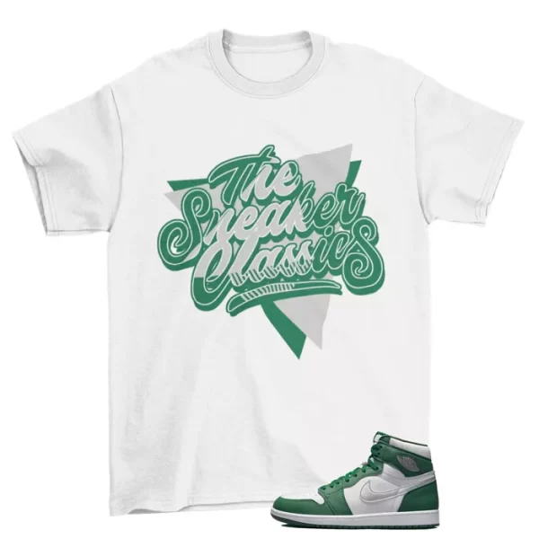 Sneaker Classics Shirt to Match Jordan 1 Retro High OG Gorge Green DZ5485-303 Jezsport.com