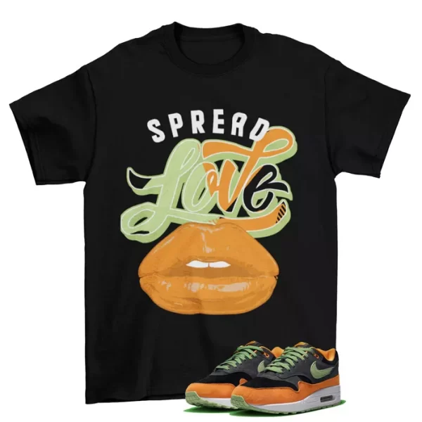 Spread Love Shirt to Match Air Max 1 Ugly Duck Honey Dew DZ0482-001 Jezsport.com