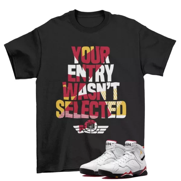 Sneaker Raffle Cardinal Shirt to Match Jordan 7 Retro Cardinal CU9307-106 Jezsport.com