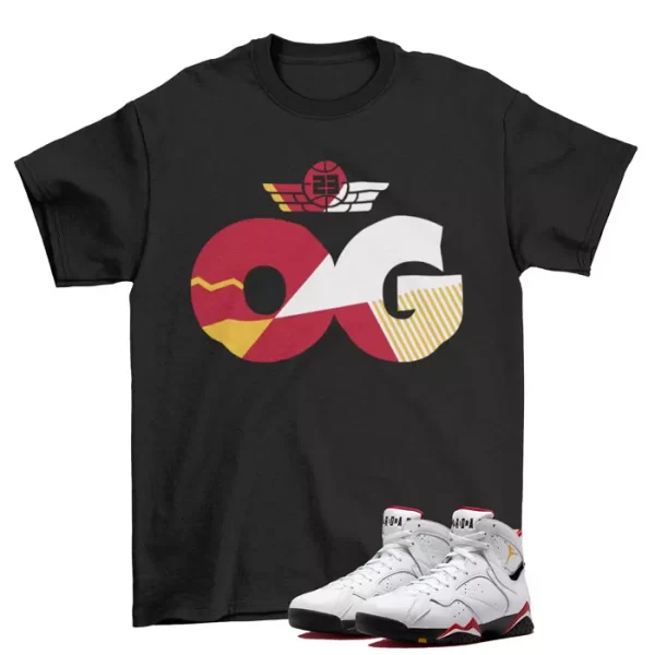 Sneaker OG Cardinal Shirt Black to Match Jordan 7 Retro Cardinal CU9307-106 Jezsport.com