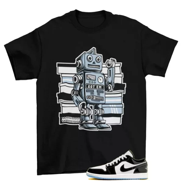 Sneaker Bot Concord Shirt Black to Match Jordan 1 Low SE Concord / DV1309-100 Jezsport.com