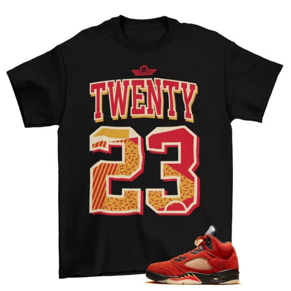 Year of GOAT Shirt to Match Jordan 5 Retro Dunk on Mars DD9336-800 Jezsport.com