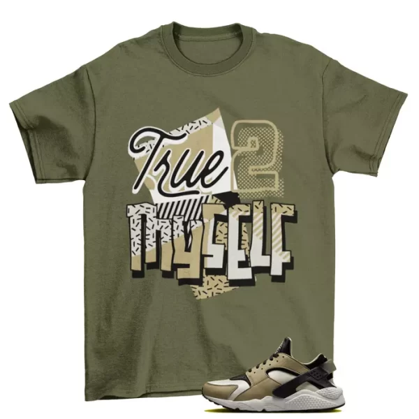 Stay True Sneaker Shirt to Match Air Huarache Light Olive / DD1068-007 Jezsport.com