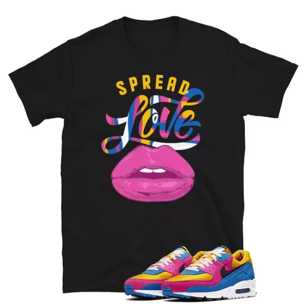 Spread Love Max 90 Pinksicle Sneaker Shirt / Short-Sleeve Unisex T-Shirt Jezsport.com