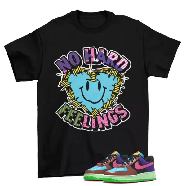 Feelings Shirt Black to Match Air Force 1 Low Undefeated Fauna Brown DV5255-200 Jezsport.com