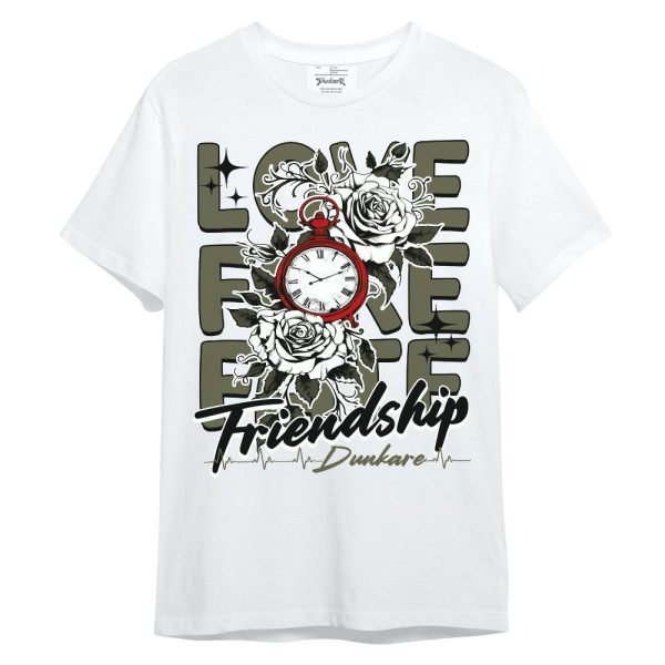 Low OG Medium Olive 1s Shirt, Love, Fake, Fate Friendship Unisex Shirt Matching Jordan Shirt Jezsport.com