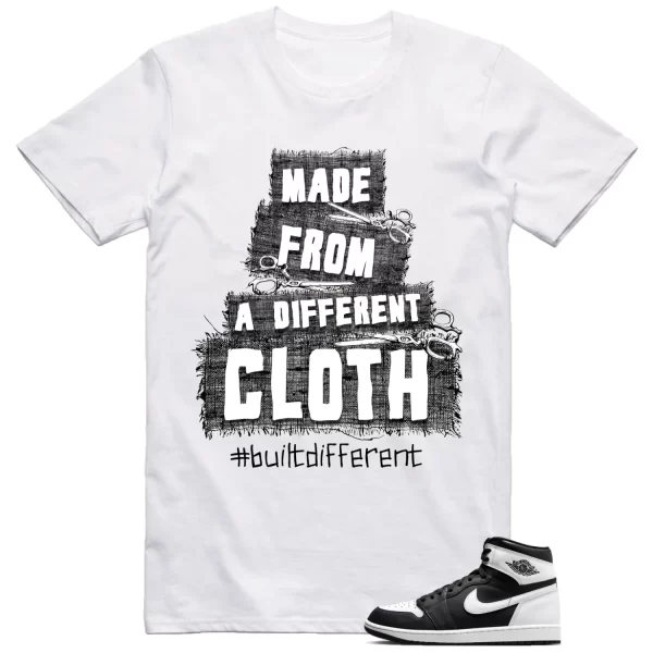 Jordan 1 Black White Shirt Built Different Graphic Jezsport.com