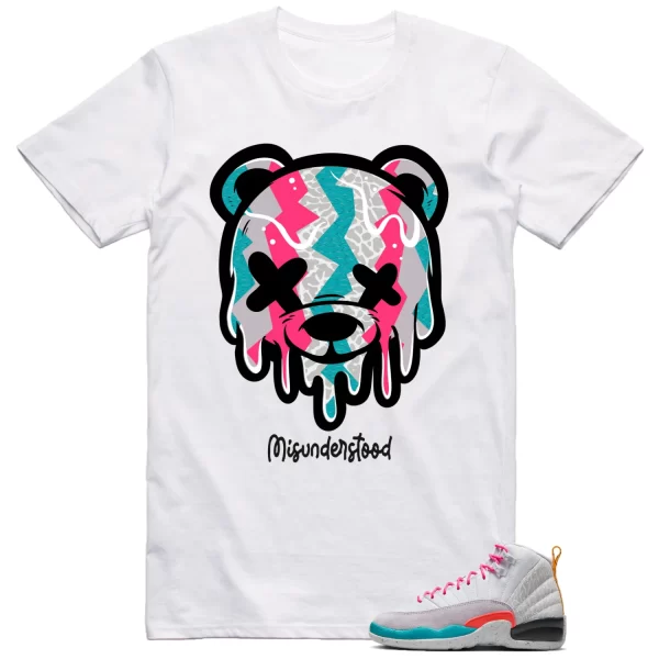 Jordan 12 Vapor Green Shirt Dripping Bear Graphic Jezsport.com