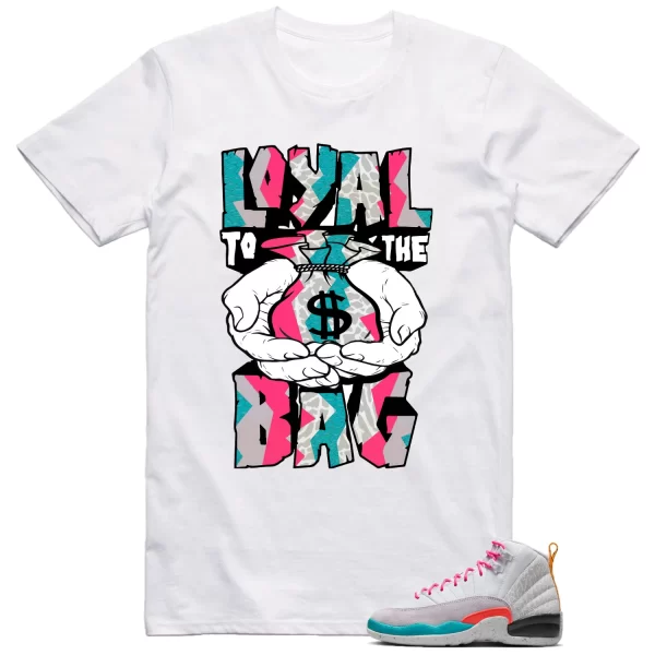 Jordan 12 Vapor Green Shirt Money Loyalty Graphic Jezsport.com