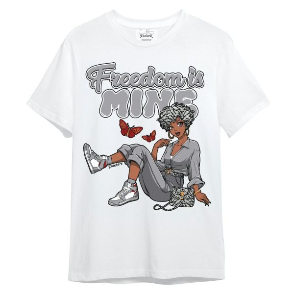 Cement Grey 3s Shirt, Freedom Is Mine Unisex Shirt Matching Jordan Shirt Jezsport.com