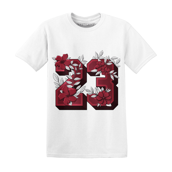 High 85 Metallic Burgundy 1s T Shirt Match 23 Floral Jezsport.com