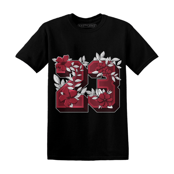 High 85 Metallic Burgundy 1s T Shirt Match 23 Floral Jezsport.com