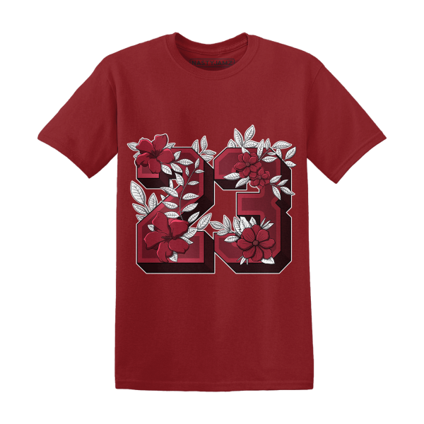 High 85 Metallic Burgundy 1s T Shirt Match 23 Floral Jezsport.com