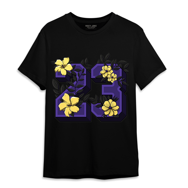 Field Purple 12s T Shirt Match 23 Floral Jezsport.com