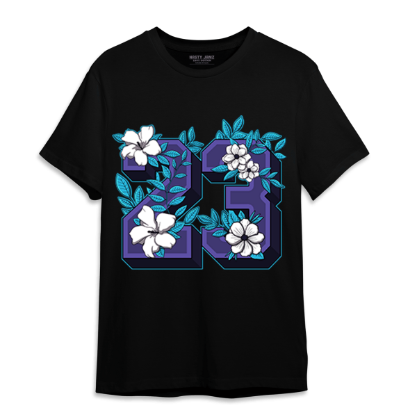 Aqua 6s T Shirt Match 23 Floral Jezsport.com