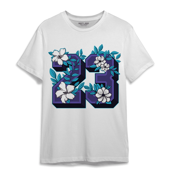 Aqua 6s T Shirt Match 23 Floral Jezsport.com