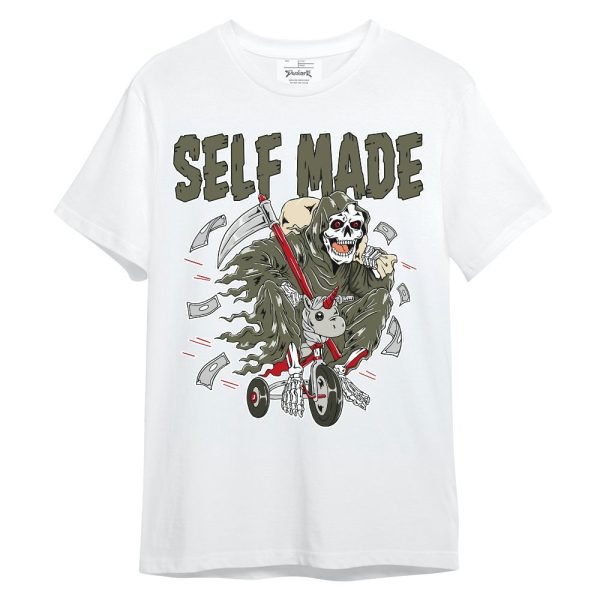 Low OG Medium Olive 1s Shirt - Self Make Skeleton Unisex Shirt Matching Jordan Shirt Jezsport.com