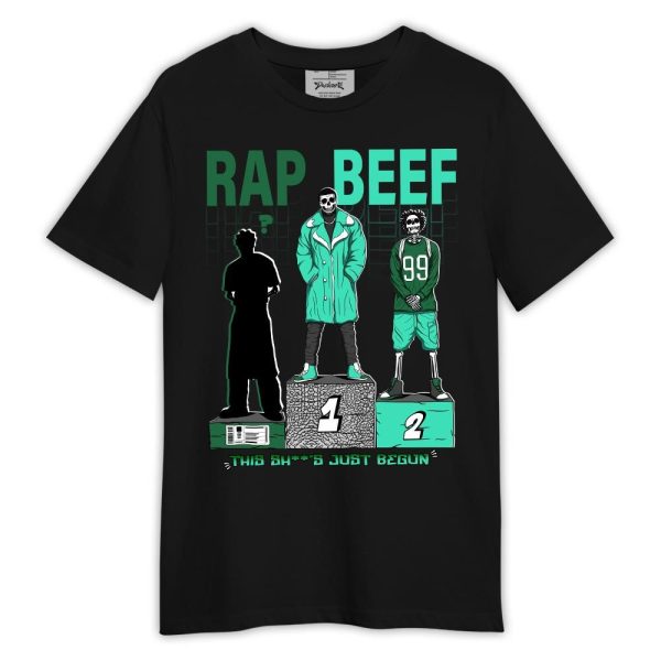 Black Green Glow 3s Shirt, Rap Beef Shirt Outfit Green Glow 3s Matching Jordan Shirt Jezsport.com